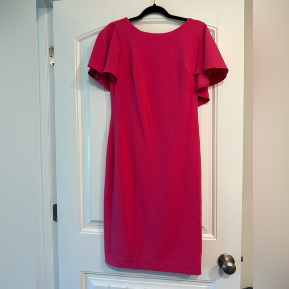 Elegant Pink Calvin Klein NWT Dress Sz 8 Office Holidays Wedding Guest - Picture 1 of 7